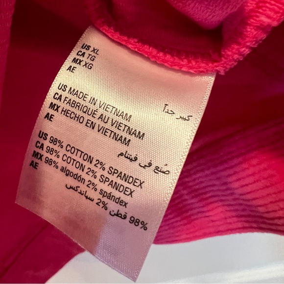 ON 34th Like NEW Vibrant Hot Pink Wide Wale Corduroy Snap Up Jacket - Picture 10 of 13